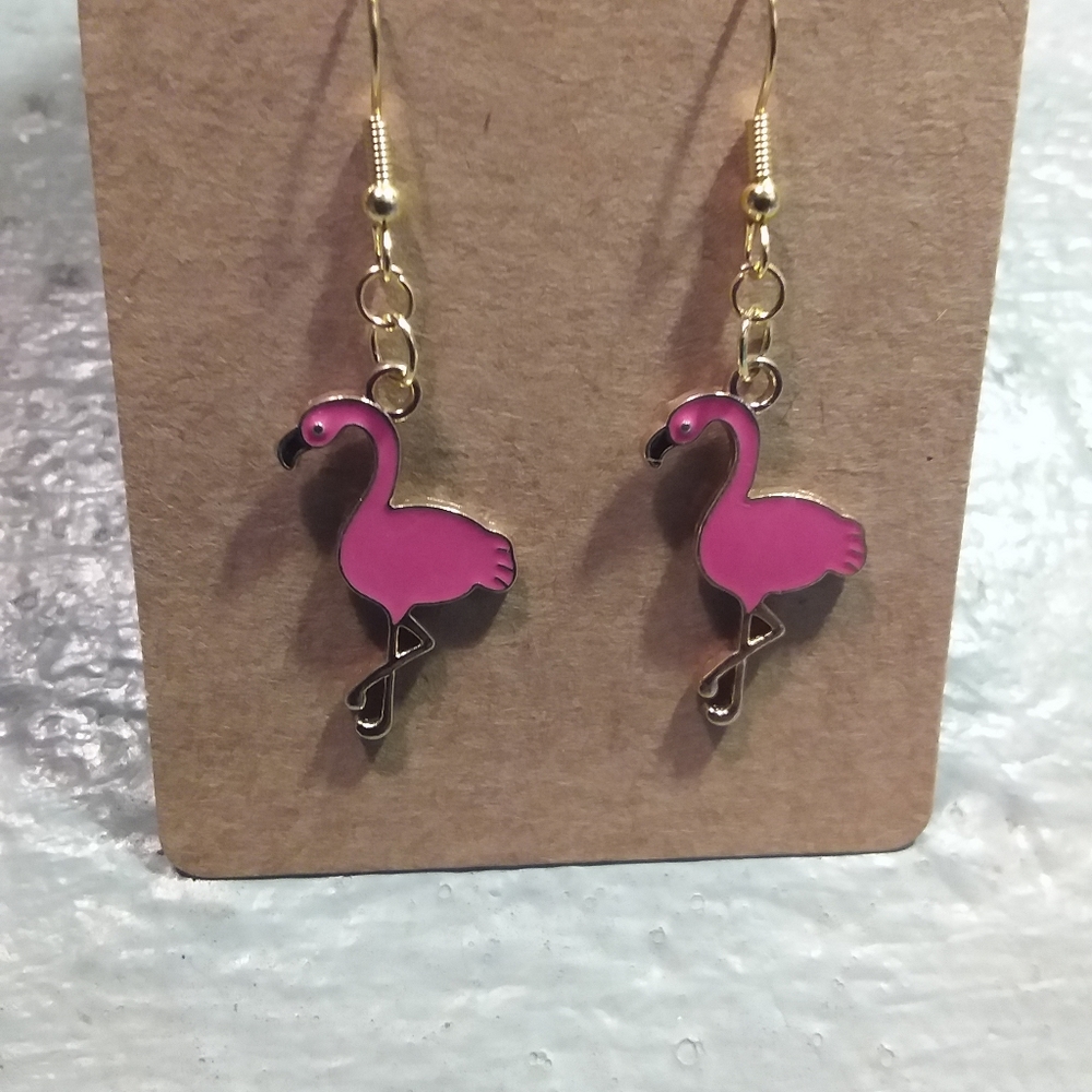 Pink Flamingo Earringns